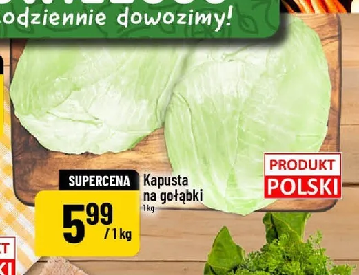Kapusta na gołąbki polska promocja w POLOmarket
