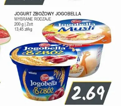 Jogurt zbożowy Jogobella Musli Zott promocja w Słoneczko