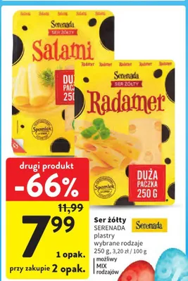 Ser żółty wybrane rodzaje, plastry promocja w Intermarche