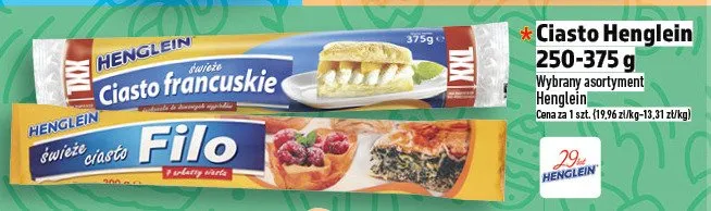 Ciasto Henglein promocja w TOPAZ