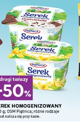 Serek homogenizowany stracciatella Piątnica promocja w Stokrotka