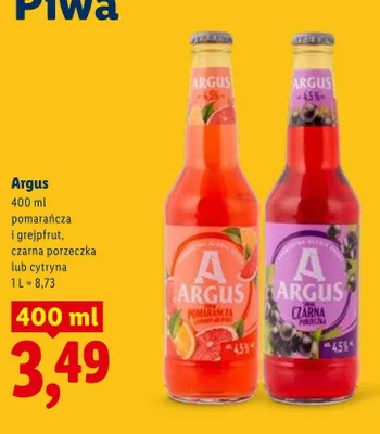 Piwo Argus promocja w Lidl
