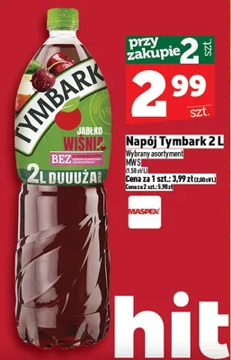 Napój Tymbark promocja w TOPAZ