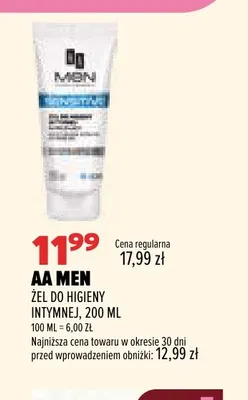 Żel do higieny intymnej AA Men promocja w Drogerie Natura