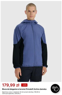 Bluza do biegania w terenie Primaloft Active damska promocja w 4F