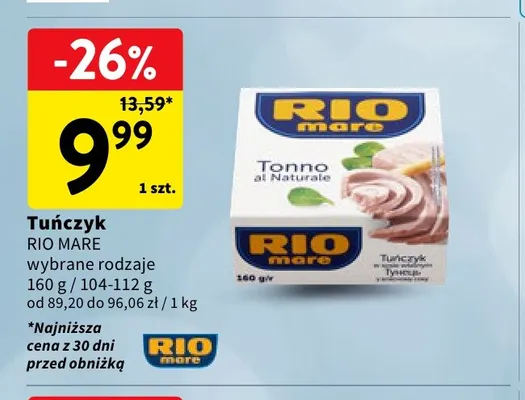 Tuńczyk Rio Mare promocja w Intermarche