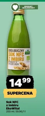 Sok NFC z imbiru EkoWital promocja w Netto