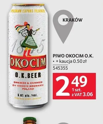 Piwo Okocim O.K. promocja w Selgros