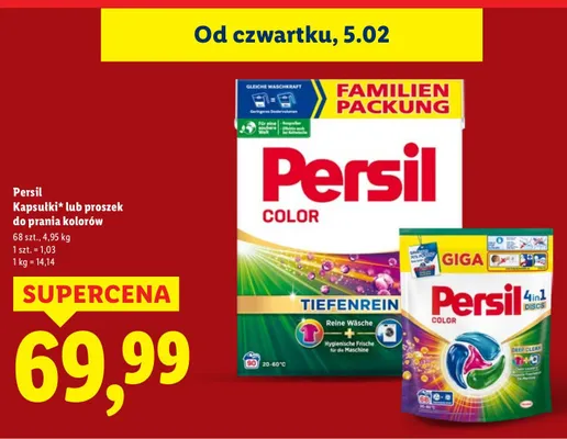 Proszek do prania Persil color promocja w Lidl