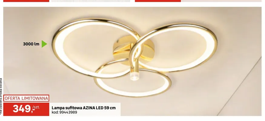 Lampa sufitowa AZINA LED 59 cm promocja w Leroy Merlin