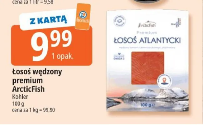 Łosoś wędzony premium ArcticFish promocja w Leclerc