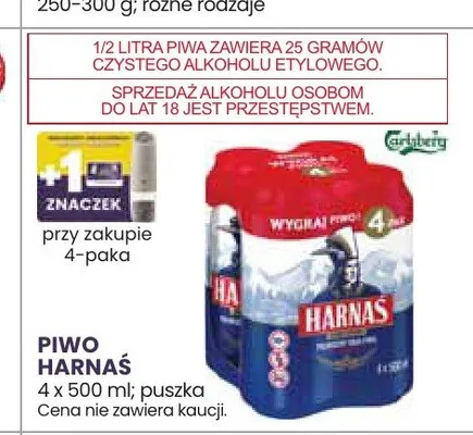 Piwo Harnaś 4-pak promocja w Stokrotka