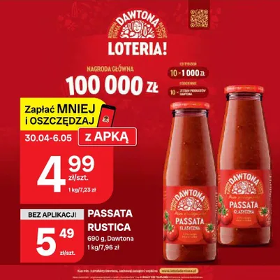 Passata Rustica promocja w Chorten