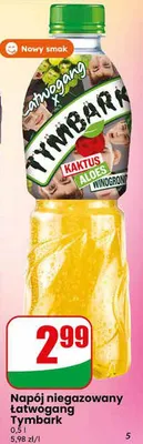 Napój niegazowany Tymbark Łatwogang Kaktus Aloes Winogrono promocja w Dino