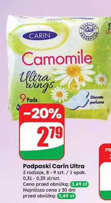Podpaski Carin Ultra 2 rodzaje promocja w Dino