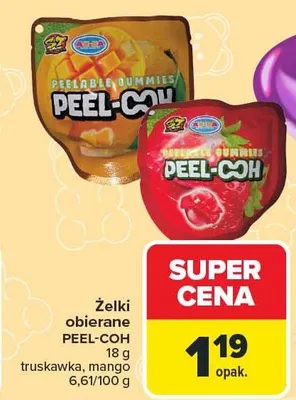 Żelki obierane truskawka promocja w Carrefour