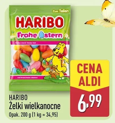 Żelki wielkanocne promocja w Aldi