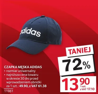 Czapka CZAPKA MĘSKA ADIDAS promocja w Selgros
