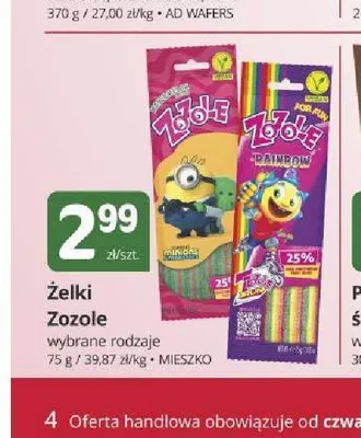 Żelki Zozole Cola promocja w Marketvita