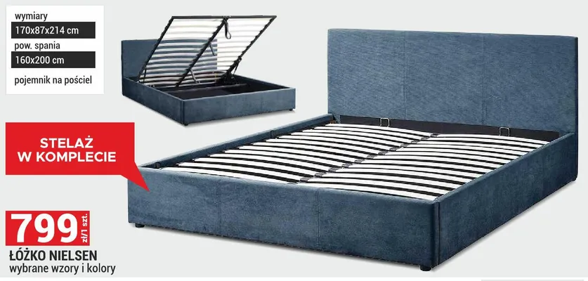 Łóżko Nielsen promocja w Merkury Market