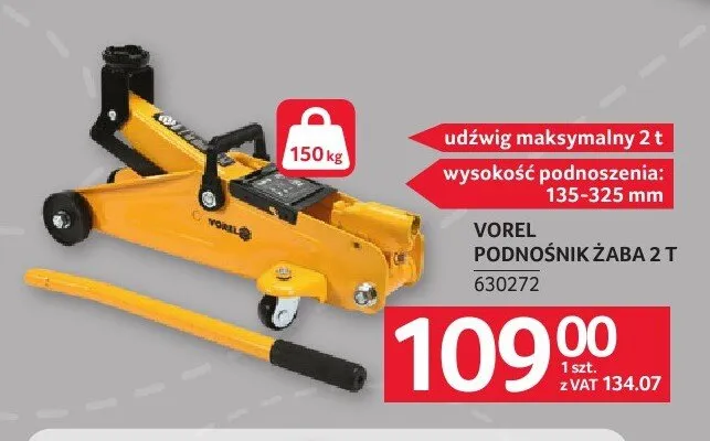 Podnośnik żaba Vorel 2 T promocja w Selgros