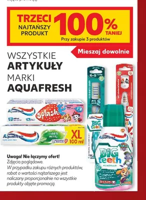 Artykuły marki Aquafresh promocja w Kaufland