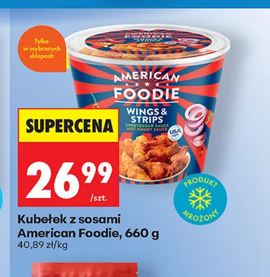 Kubełek z sosami American Foodie promocja w Biedronka