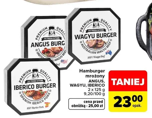 Hamburger mrożony Iberico The Frozen Butcher 2-pak promocja w Carrefour Market