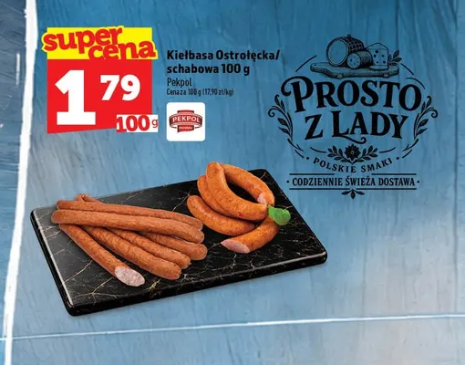 Kiełbasa schabowa Pekpol promocja w TOPAZ