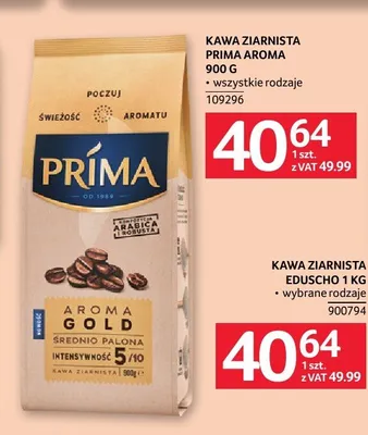 Kawa ziarnista Prima Aroma Gold promocja w Selgros
