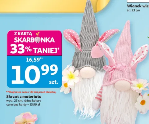 Skrzat z materiału promocja w Auchan