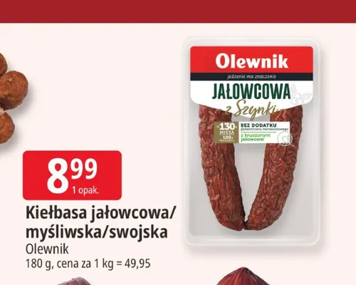 Kiełbasa swojska Olewnik promocja w Leclerc