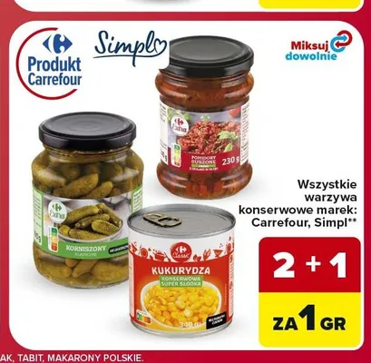 Pomidory suszone Carrefour promocja w Carrefour