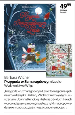 Książka Zima w Szmaragdowym Lesie Barbara Wicher Wilga promocja w Empik