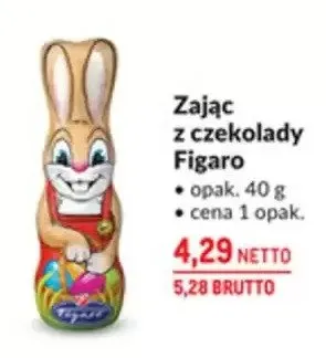 Zając z czekolady Figaro promocja w Makro