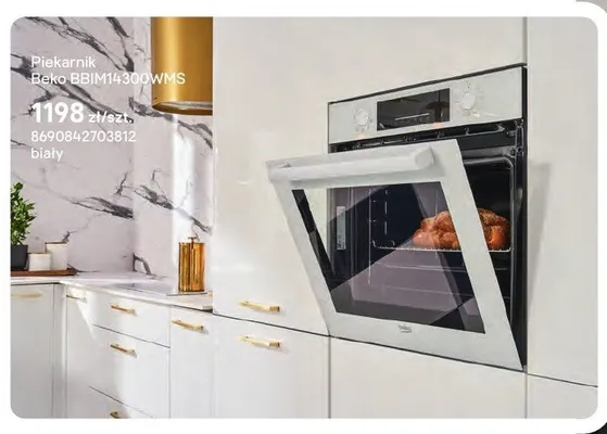 Piekarnik Beko BBIM14300WMS biały promocja w Castorama