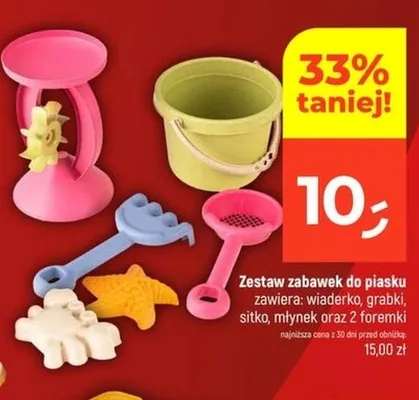 Zestaw zabawek do piasku promocja w Dealz