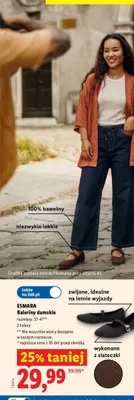 Baleriny damskie Esmara promocja w Lidl