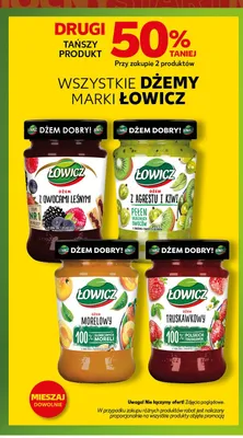 Dżem truskawkowy Łowicz promocja w Kaufland