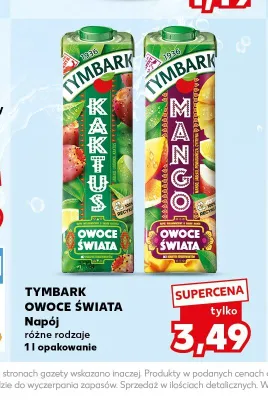 Napój Owoce Świata Mango Tymbark promocja w Kaufland