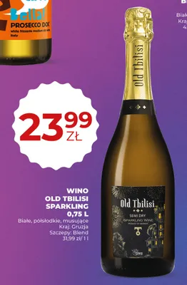 Wino musujące Old Tbilisi Sparkling promocja w Duży Ben