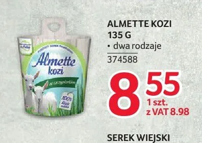 Serek twarogowy Almette kozi promocja w Selgros
