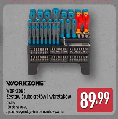 Zestaw śrubokrętów i wkrętaków WORKZONE promocja w Aldi
