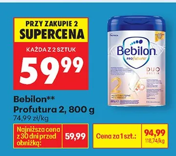Mleko Profutura 2, 800 g promocja w Biedronka