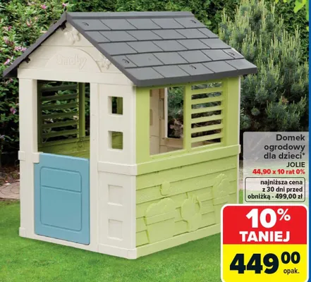 Domek ogrodowy dla dzieci Smoby JOLIE promocja w Carrefour