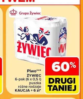 Piwo Żywiec Premium 6-pak promocja w Carrefour Market