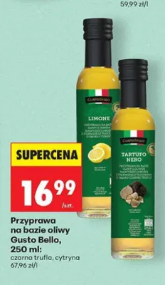 Przyprawa na bazie oliwy Gusto Bello cytryna promocja w Biedronka