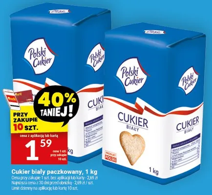 Cukier biały paczkowany promocja w Twój Market