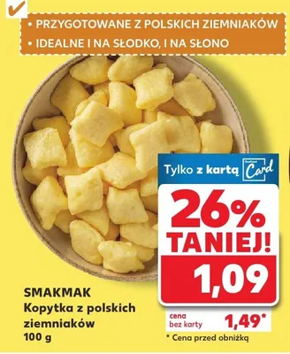 Kopytka z polskich ziemniaków promocja w Kaufland