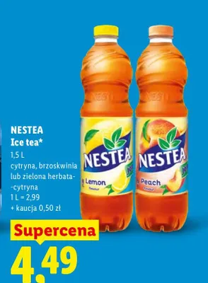 Napój Ice tea cytryna promocja w Lidl
